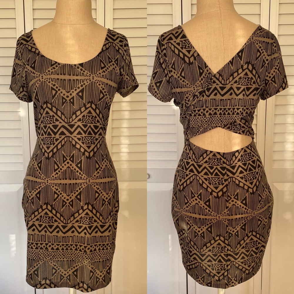 Ark & Co Cross-back Bodycon Dress